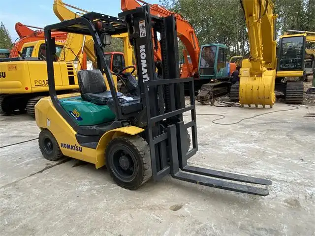 2tons 3t 5t 3000kg TCM Komatsu Forklift Japan ISUZU Engine with 2 Stage/3 Stage Mast