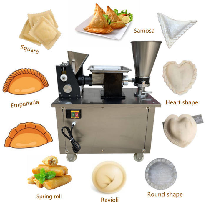 Automatic Samosa Folding Machine 220v 1.5kw Large Meat Stuffing Maker