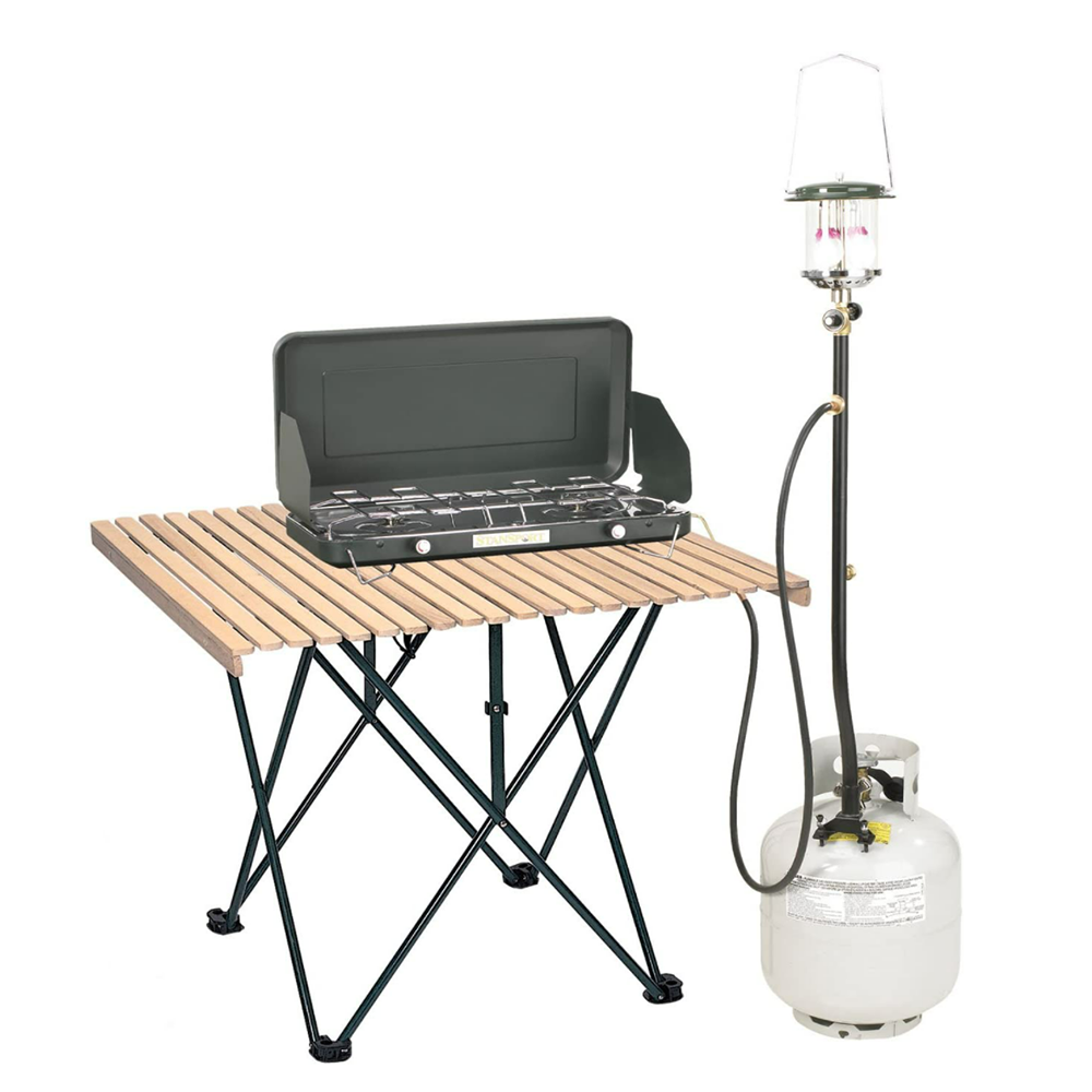 Outdoor Warmer Outlet Propane Distribution Lamp Post Ideal for BBQ and Patio Heating