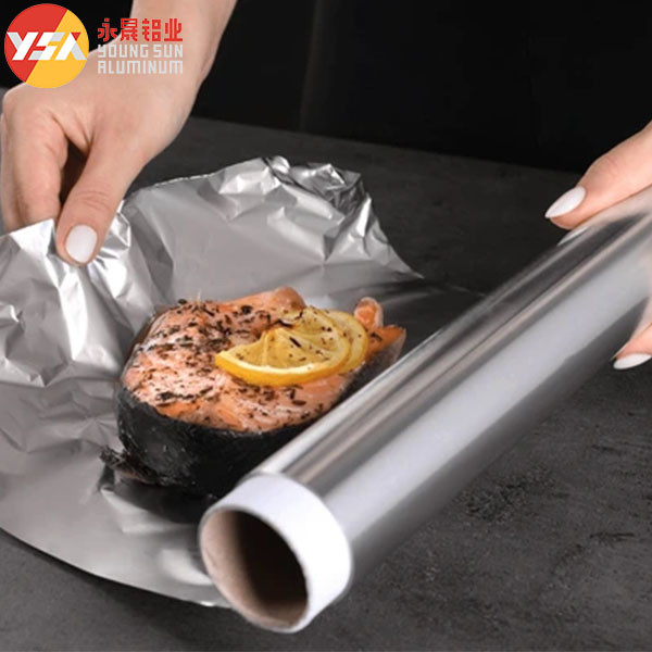 Household Foil Aluminum Heavy Duty Food Grade Paper In Roll Aluminum Foil