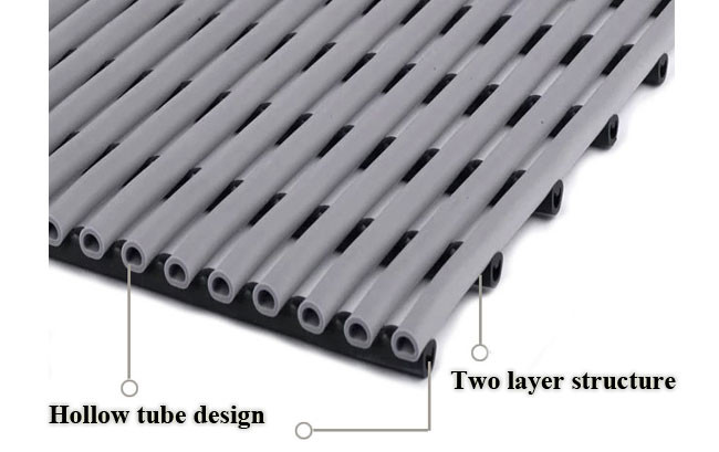 12 Mm Swimming Pool Safety Mats Self Draining Tubular Wet Area Mats