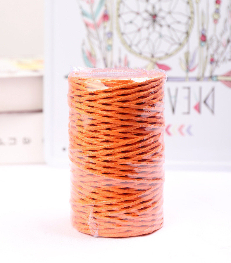 Iron Wired 2mm Paper Rope Eco DIY Twisted Paper Cord Biodegradable