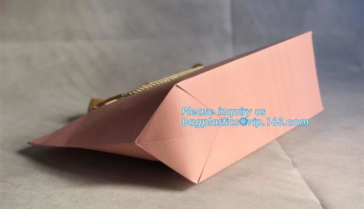 Custom Printed Accept Wholesale Stock White Brown Kraft Paper Shopping Bag With Handle No Minimum, carrier handle bags