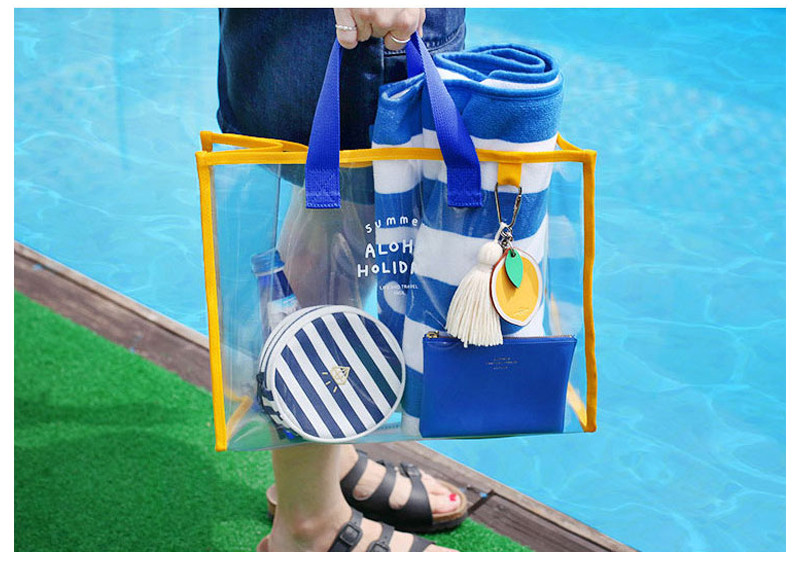 Digital Printing Stadium Ladies PVC Beach Tote Bag