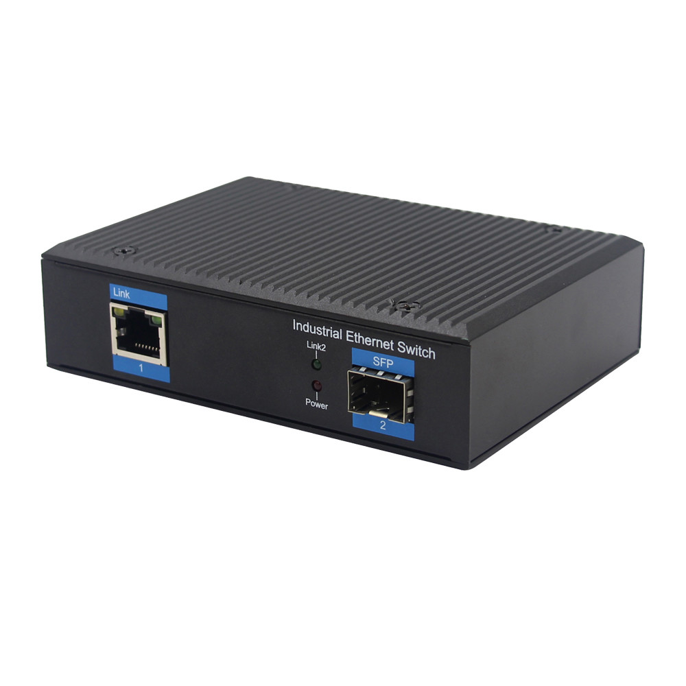 Industrial Gigabit SFP Media Converter 10/100/1000M SFP Optic Media Converter DC12V