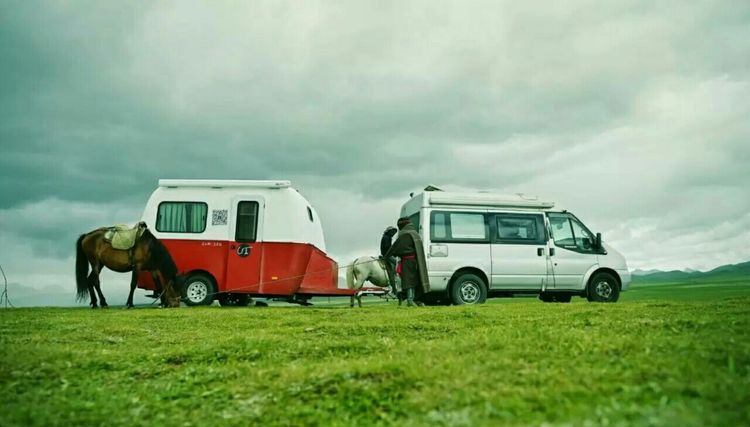 America Standard Camper Caravan Trailer Caravan With Alko Transaxle Big Awning