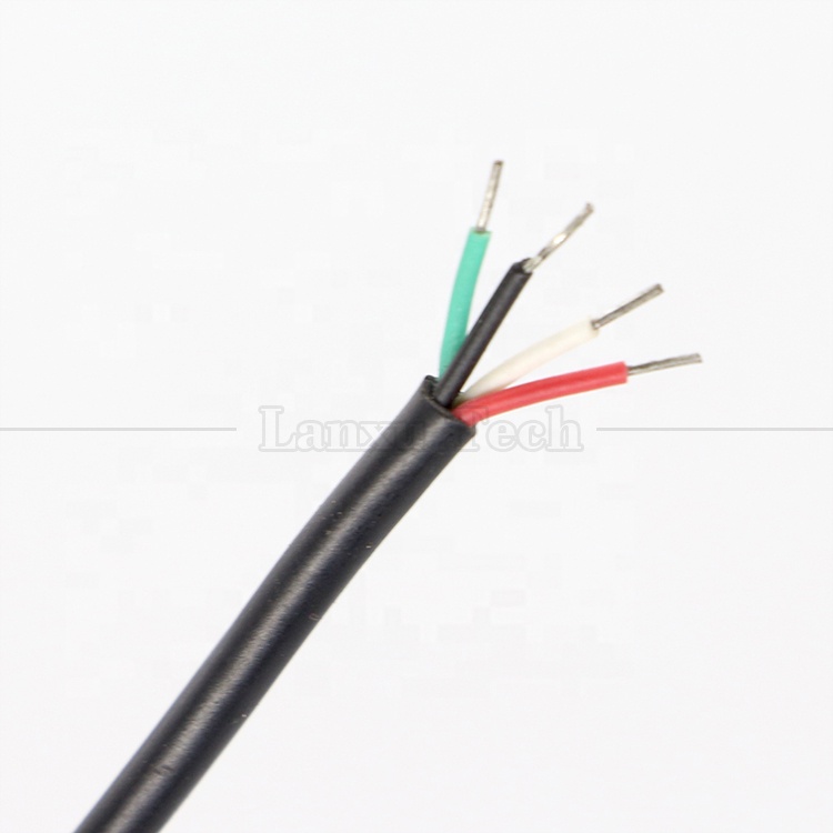 Female RJ45 Socket to Open Tinned Soldering 4 Wires Bare End Pigtail Cable