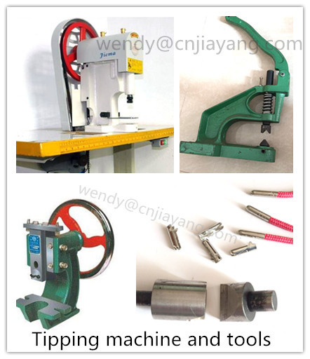 Jiayang nickel black color metal crimp for elastic ropes