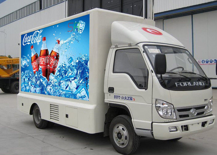 P4mm RGB 3-in-1 Mobile Video Display / Trailer Mounted Led Screen Wide Voltage Design