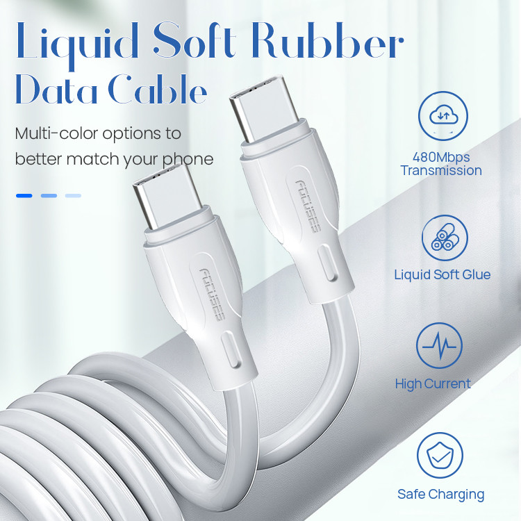 USB 2.0 Type C Cable for High-Speed Data Transfer and Fast Charging and Power Delivery