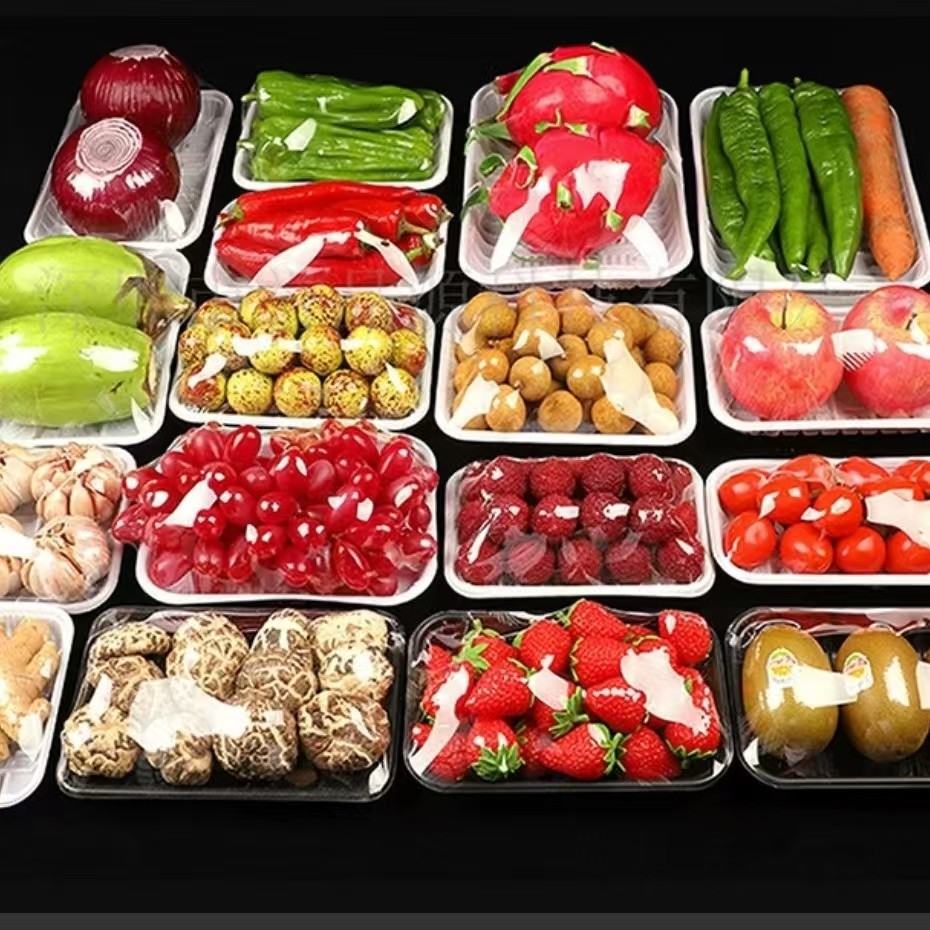 Disposable PET Fresh Food Tray Customizable For Flesh Meat And Vegetable