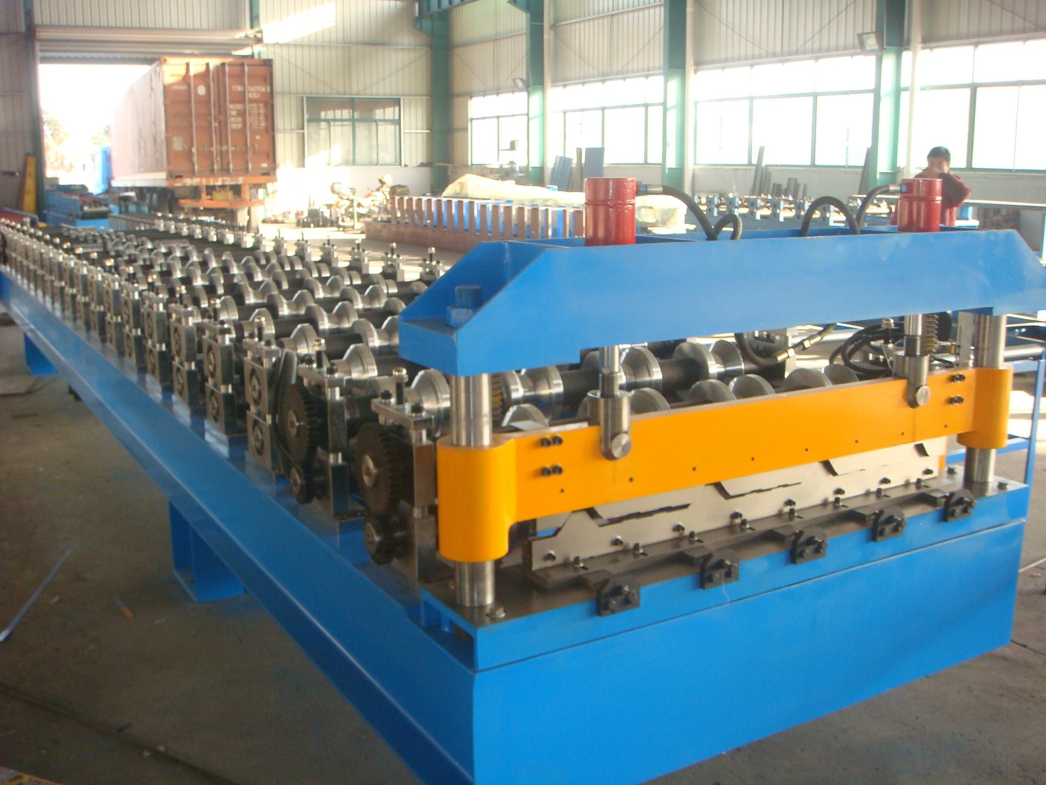 Full Automatic PLC Control System Sheet Metal Roll Forming Machines CE