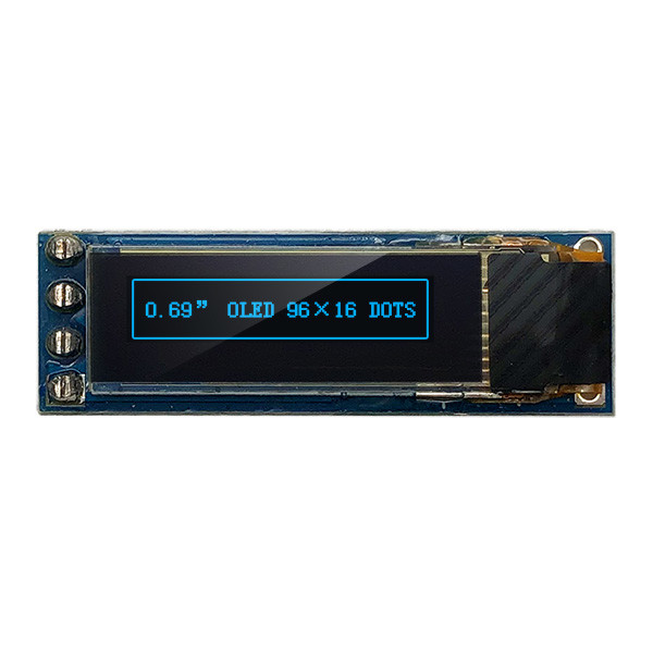 4 Pins 96x16 OLED Display Module 0.69 Inch I2C IIC SSD1306 3V 5V Compatible