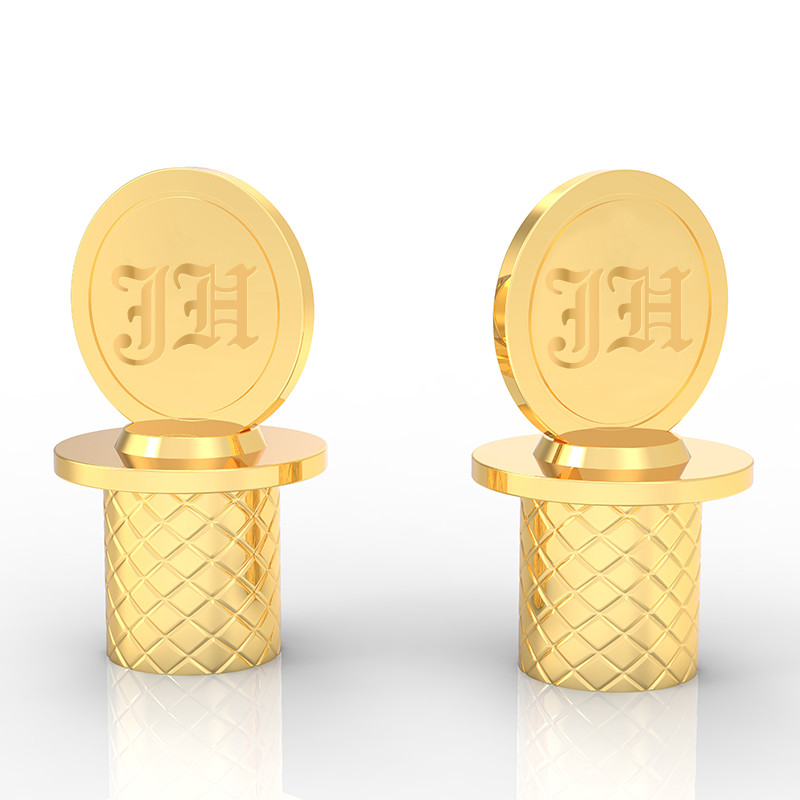 Customized Zamac Perfume Cap Acceptable OEM/ODM Logo 10000pcs 58.5g