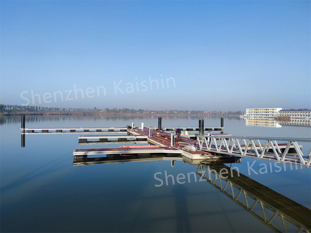 Customized Marina Finger Dock Aluminum Alloy Floating Walkway Pontoon