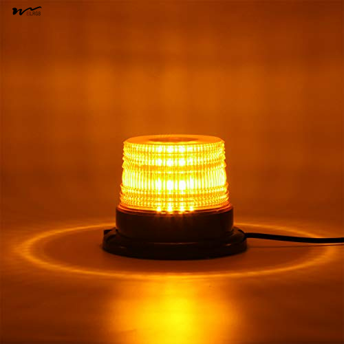 Waterproof LED Strobe Light 12V-24V Amber 40 LED Warning Safety Flashing Beacon Lights