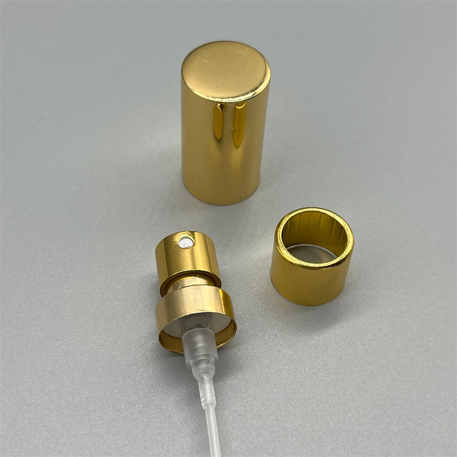 Golden Fragrance Dispenser Perfume Pump With Cap Chic Scent Diffuser For Any Occasion