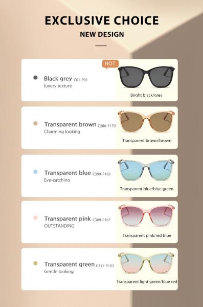 Women'S Large Metal Sunglasses Anti Ultraviolet Anti Reflective CE