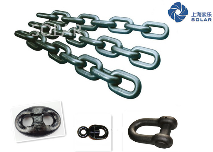 Galvanized Mooring Swivel Shackles Marine Stud Link Anchor Chain