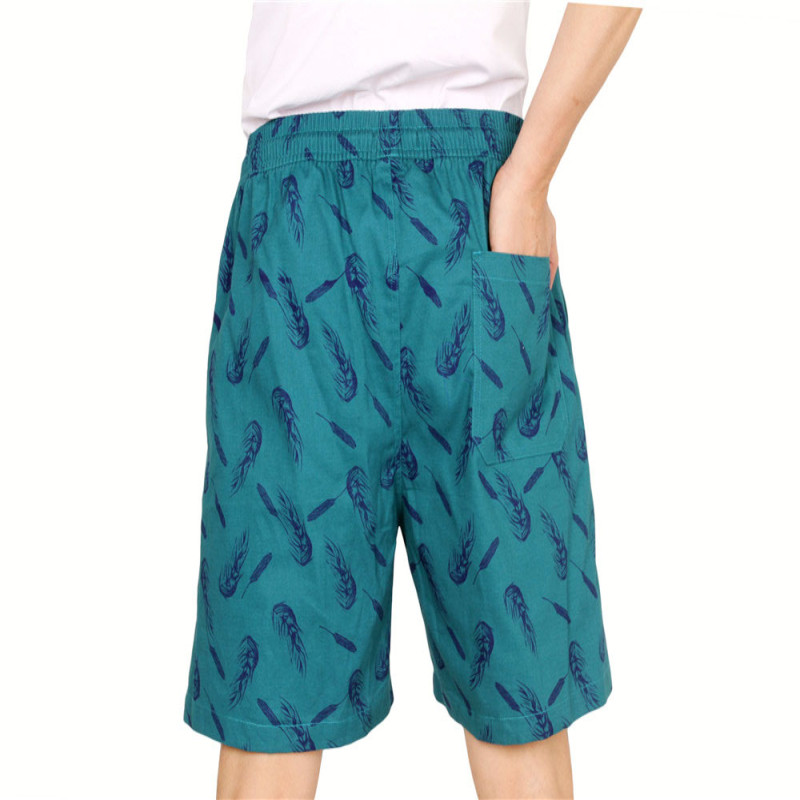 100% Cotton Mens Printed Cotton Shorts Floral Cotton Shorts