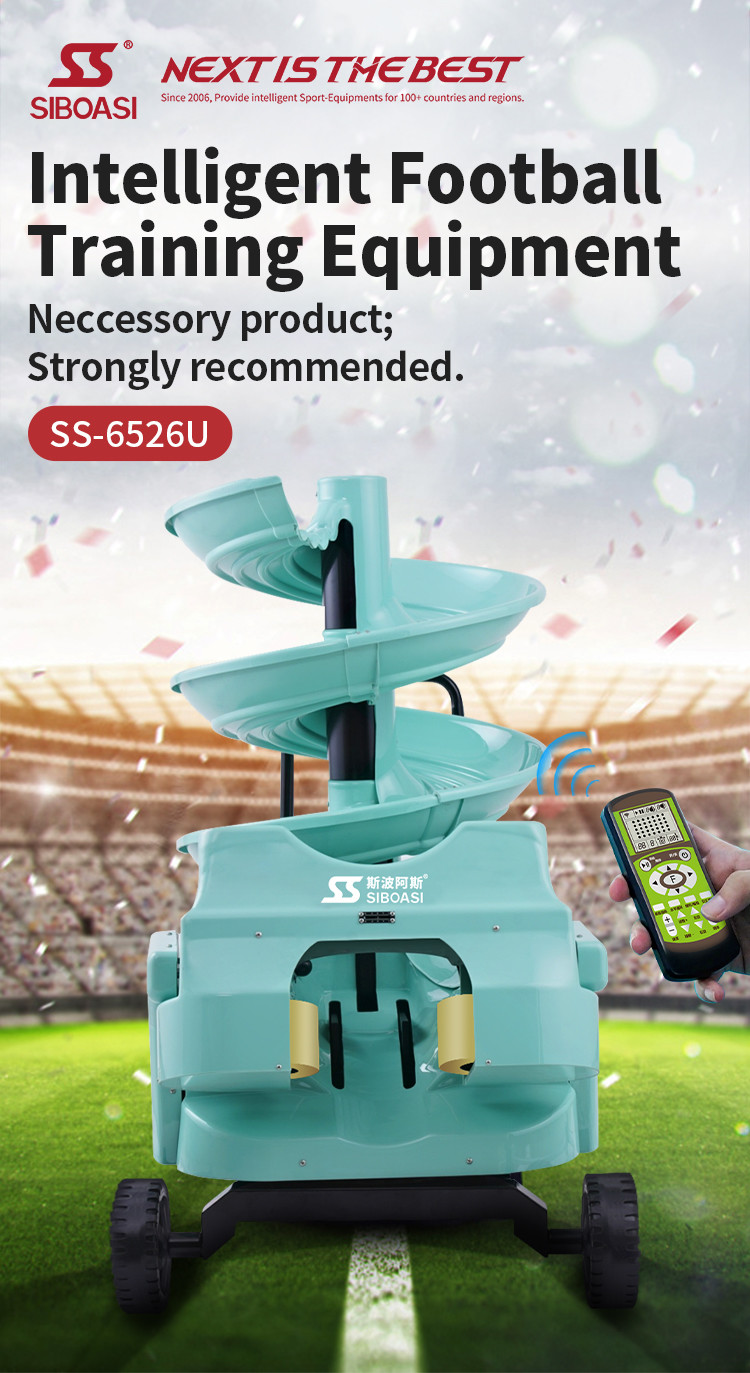 AC 100V Programmable Football Throwing Machine Football Training Equipment