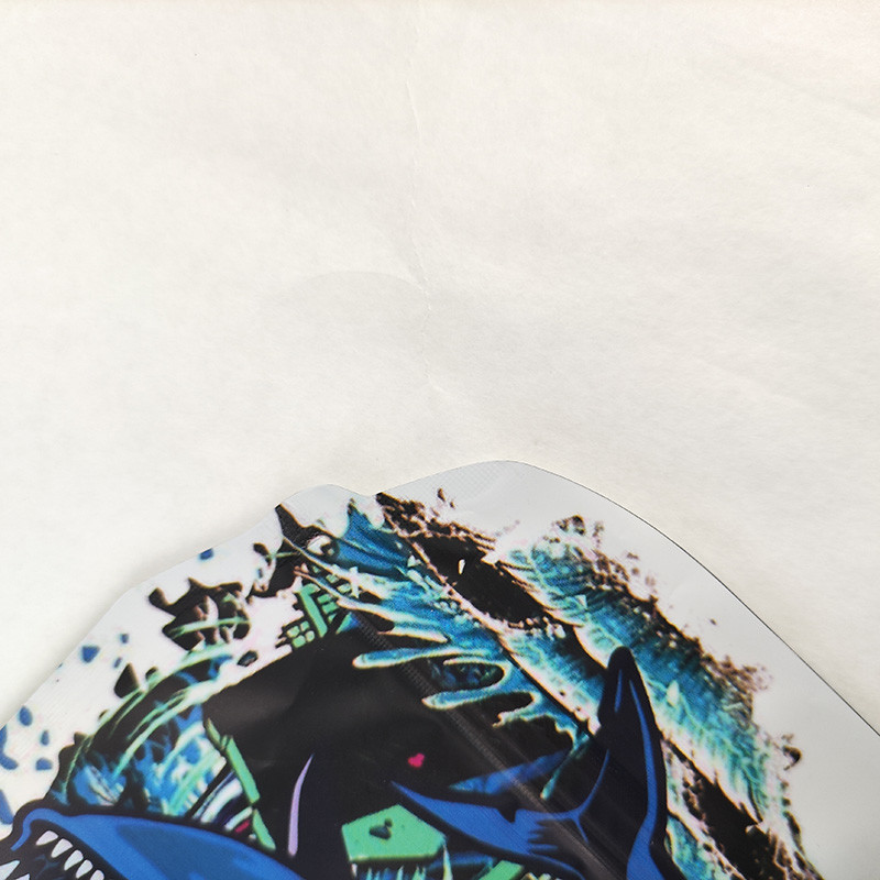 3.5g - 14g Smell Proof Mylar Zip Lock Bags Edible Candy Irregular Shaped Die Cut Mylar Bag
