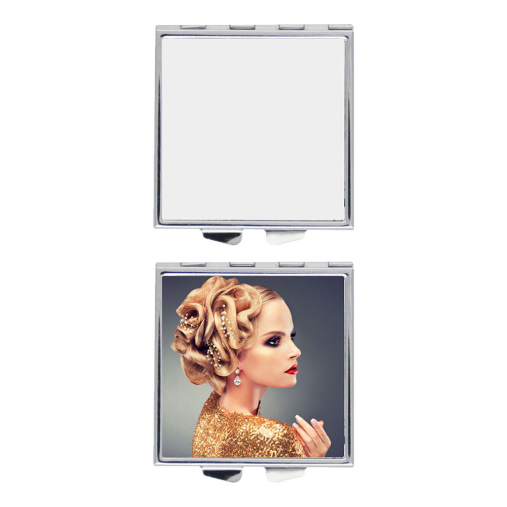 Elegant Simple Design Sublimation Compact Mirror Blanks For Makeup Tool