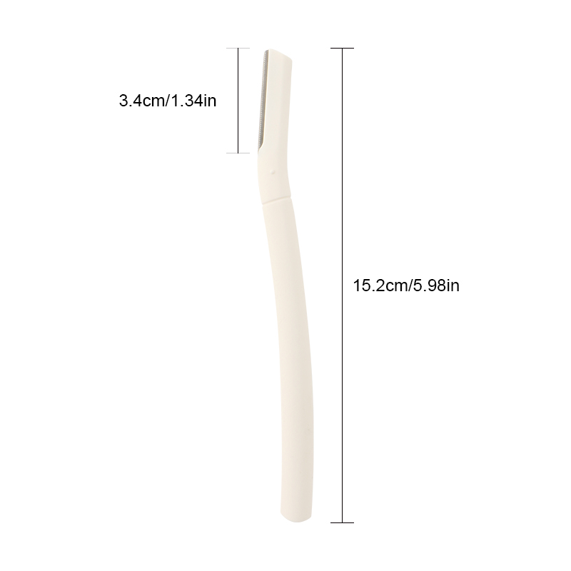eyebrow razor single blade smooth ABS plastic handle