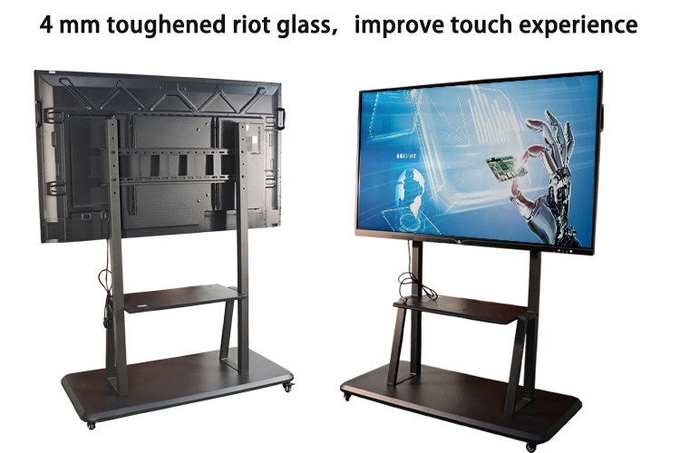 96 Inch Interactive Flat Panel Displays Multi Touch Portable Interactive Whiteboard ROHS