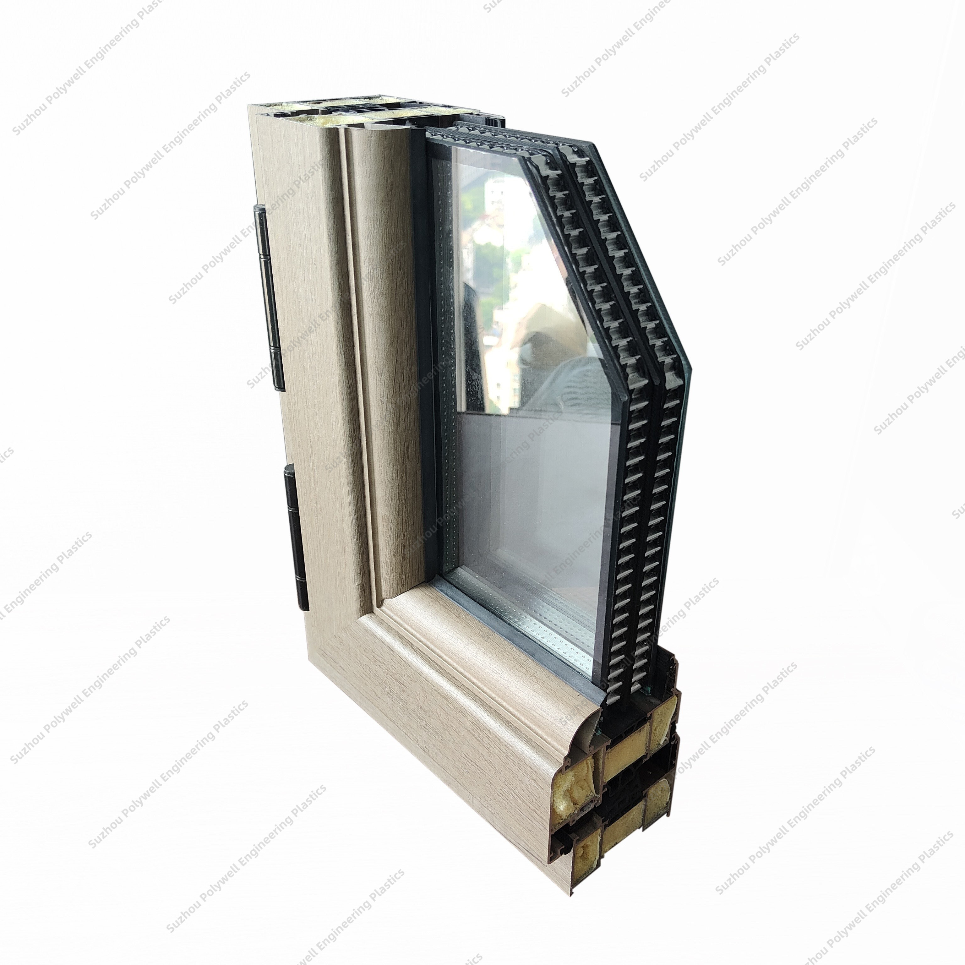 Customized Size and Shape Polyamide Thermal Break Strip PA66 GF25 With 1.35G / Cm3 Density