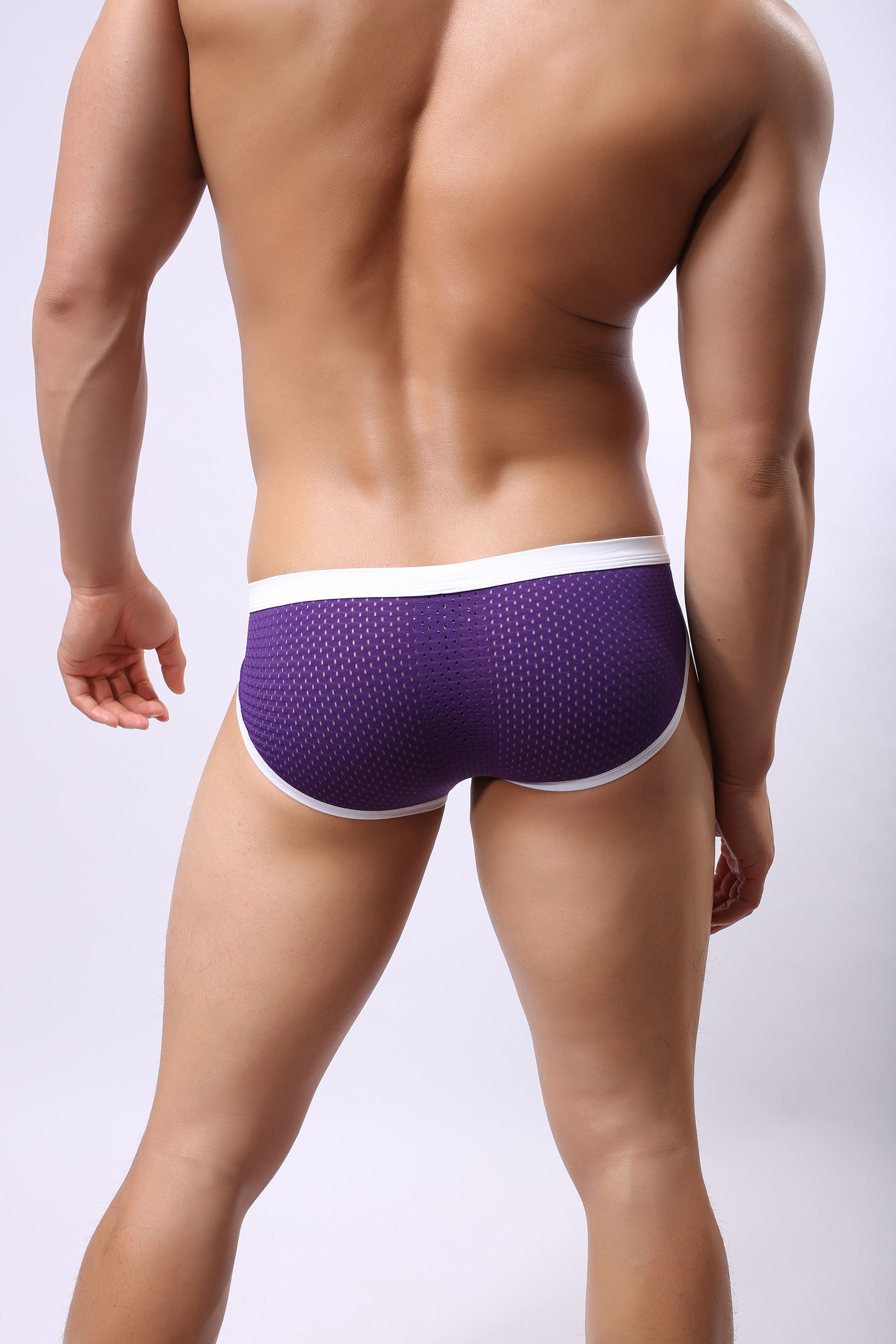 Adults Seamless Mens Briefs Underwear S-XL Cool Breathable Mens Mesh Underwear