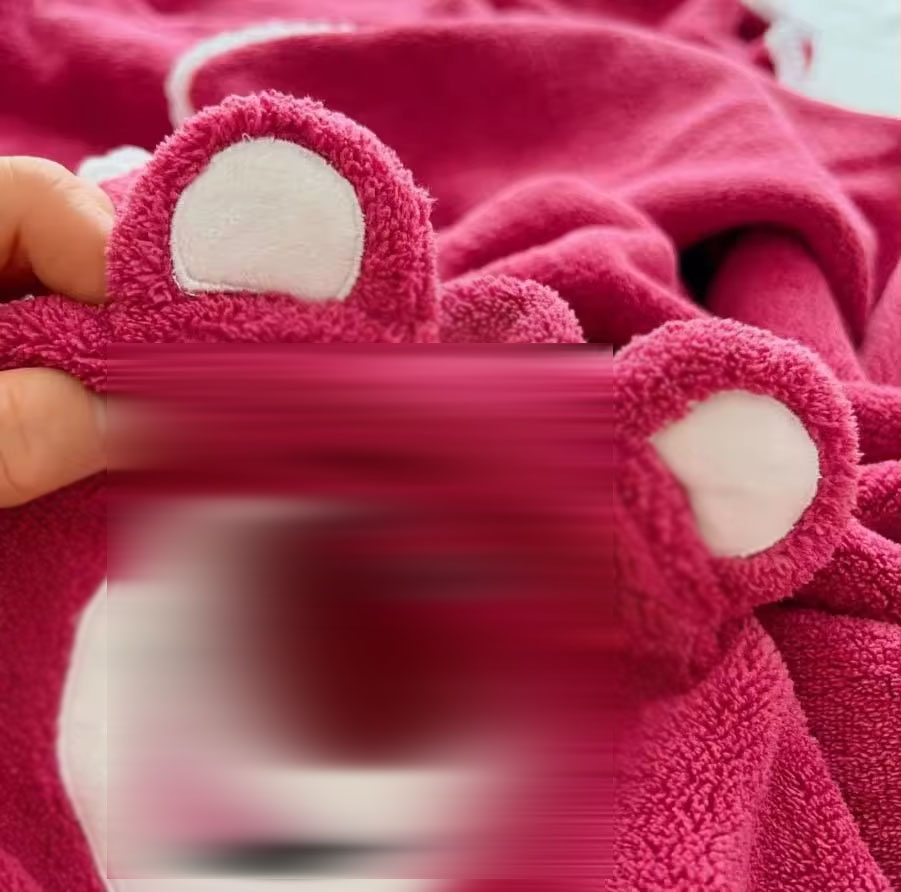 Super Strong Water Absorption Home Baby Bath Towel Set Coral Velvet Set with Cartoon Pattern