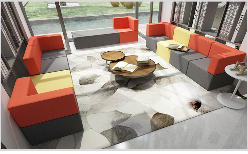 carbon steel Marble Round Living Room Tea Table SMY-1075