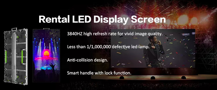 Matrix Interior Stage Rental Indoor LED Display Full Color P2.6 P2.9 P3.91 Panel
