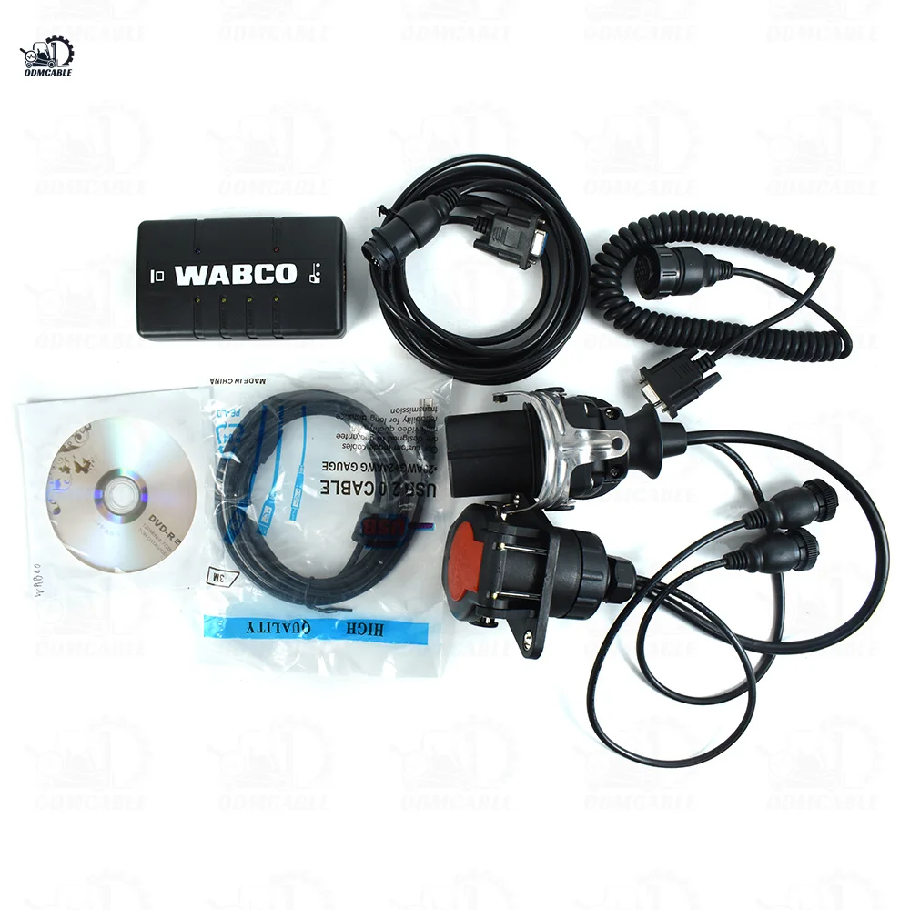 CF19 laptop with For WABCO Diagnostic KIT(WDI) 2025 Top Quality Heavy Duty Scanner Trailer and Truck Diagnostic System Interface