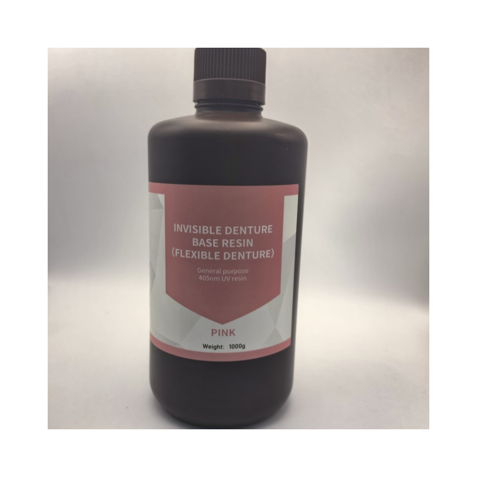 3D printing flexible invisible resin is often used to make invisible restorations and partial dentures