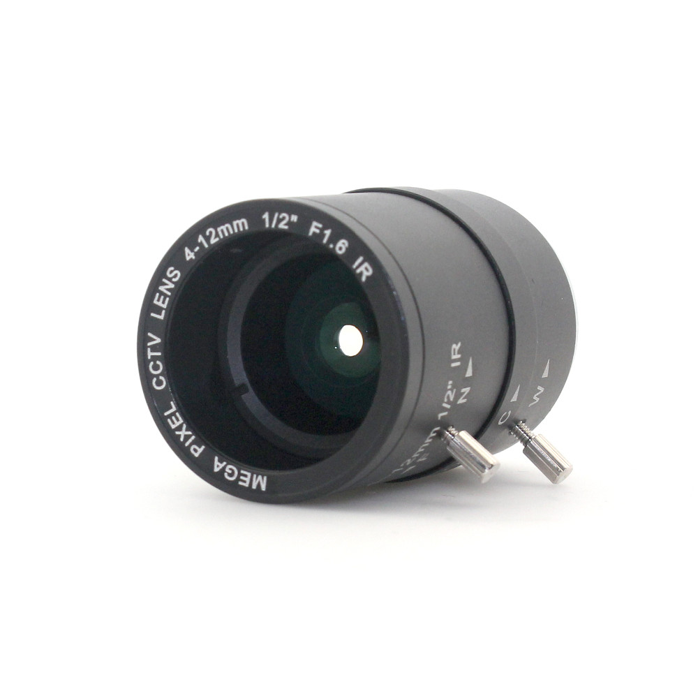 4-12mm MP CS LENS 1/2" IR CS Mount Varifocal Manual Iris CCTV Lens for CCTV Security Cameras BOX