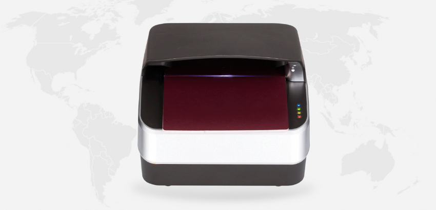 Hotel Check-in MRZ OCR Passport Reader with Android Software and Biometric Reader