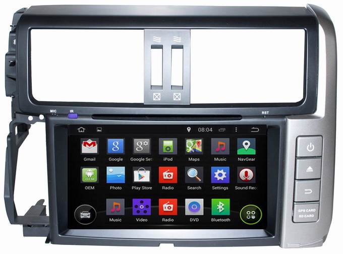 Ouchuangbo Auto GPS Navigation DVD Stereo System for Toyota Prado 2010-2013 Car Kit Android 4.4 Radio OCB-8015D