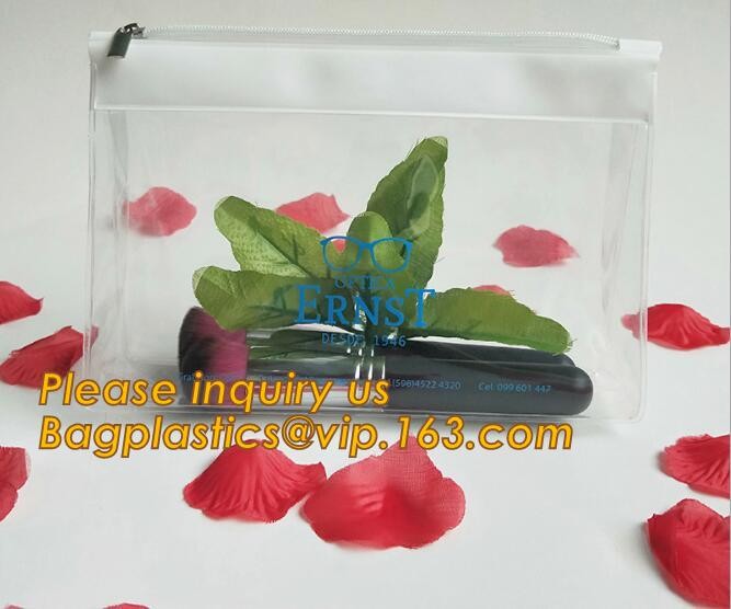 Factory Custom made Environmental PVC clear packaging toy storage handle bag,plastic tote packaging bag with handles fro