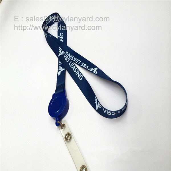 pull badge reel polyester lanyards