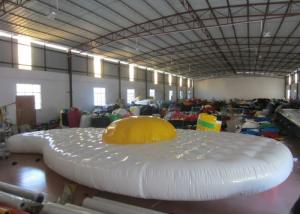 China Cute Egg Design Inflatable Water Games Inflatable Safety Mat 9.7 X 5.2m 0.65mm Pvc Tarpaulin on sale