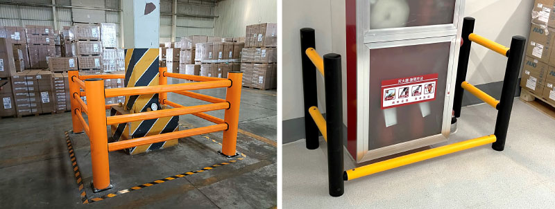 Building Post Safety Barrier Polygon Anti-Collision Guardrails Warehouse Safety Barrier