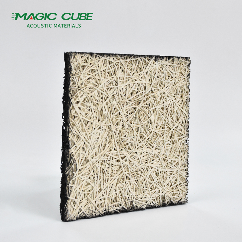 Rectangle Wood Wool Acoustic Panel 15mm Thickness For Acoustic Ceiling