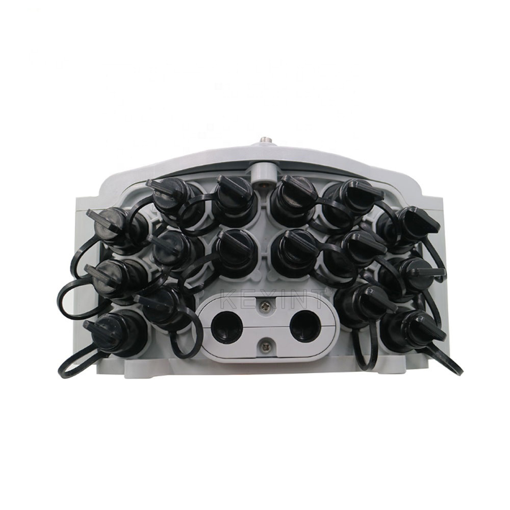 FTTH 1x16 Outdoor Fiber Optic Distribution Box IP65 Waterproof White KXT-B-16L KEXINT