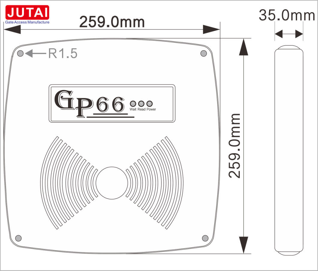 RFID Em 125kHz Proximity Middle Range Car Parking Reader with Em Cards