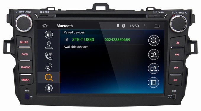 Ouchuangbo Car DVD Stereo System for Toyota Corolla 2008-2011 Android 4.4 3G Wifi BT Audio