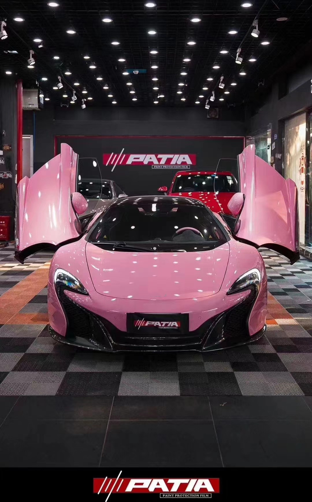 For McLaren MP4-12C Body Kit MP4-12C Upgrades the 650S-style Front and Rear Bumper Spoiler Hood Headlights
