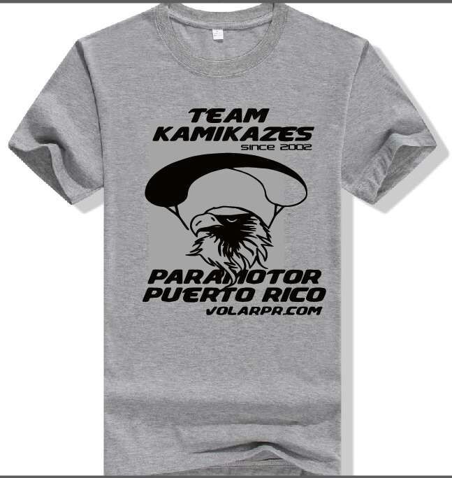 Custom T shirt for paramotor school paragliding school paramotor lesson fly team cheap price fast delivery