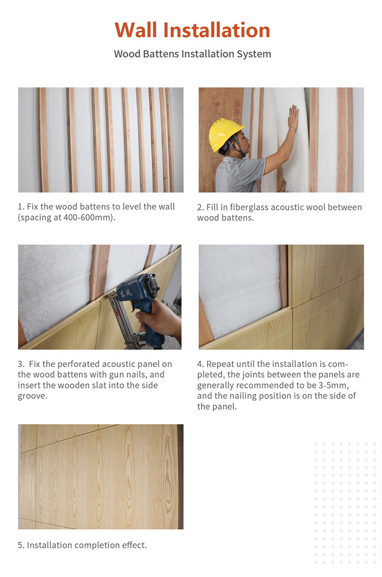 12mm 15mm 18mm Micro Perforated Perforated Wood Acoustic Wall Panels Modern Style